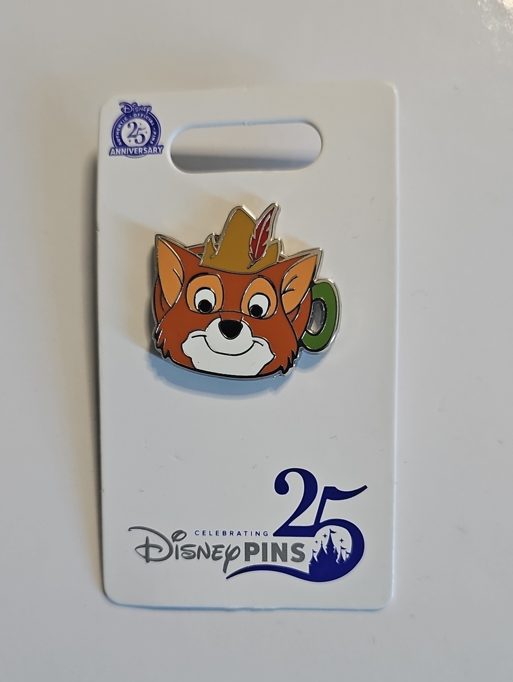 (3/$45) Disney Trading Pin Disney Character As Mugs Robin Hood